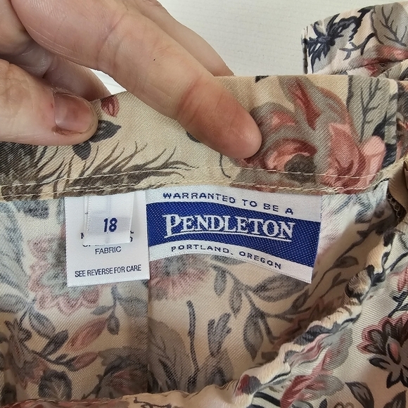 Vintage Pendleton Nwt Floral CottageCore Maxi Skirt Grannycore - Picture 7 of 7
